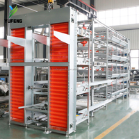 Cage à poulets de type H, cage à poulets automatique, cages pour poules pondeuses 3-8 niveaux, poulailler à abreuvement automatique pour 10 000 oiseaux
