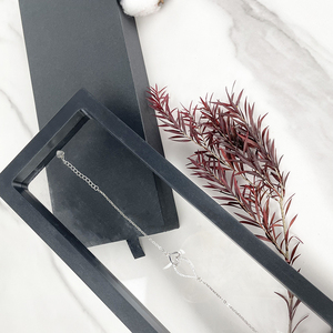 Trong suốt PE phim hiển thị trong suốt vỏ 3D TREO phim nổi khung hình chữ nhật màu đen trượt ngăn kéo hộp đồ trang sức - Product Image 2