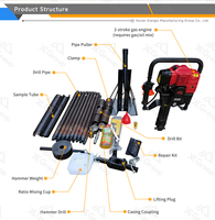 Máquina Perforadora de Suelo Portátil CS205, Fácil de Operar, Motor Diésel de 1.9 kW, para Estudios Geológicos
