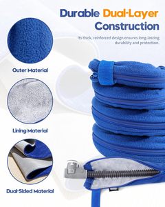 Housse de tuyau CPAP double face Garlloupath de 6,5 pieds pour <span class=keywords><strong>AirSense</strong></span> <span class=keywords><strong>11</strong></span>/10/Climate LineAir, réduit le bruit de la condensation - Product Image 4