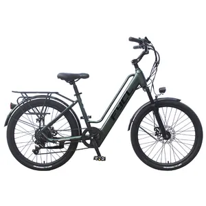 אופניים חשמליים עירוניים 250W 36V אופני הרים חשמליים עם סוללת ליתיום 8Ah, מזלג מתלה עם מנעול 7S סוללה נסתרת