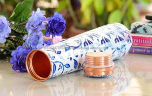 Botella de agua de metal de cobre de nuevo estilo hecha a mano esmalte impreso para viajar y gimnasio Alto Rendimiento de aislamiento térmico - Product Image 5