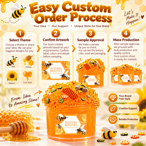 Kit de 200 ml para Hacer Slime de Miel de Abeja, Juguete Educativo para Niños, Masa de Modelar de Cristal de Mantequilla, No Tóxico - Product Image 4
