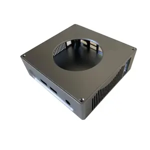 Mesin CNC casing host portabel oksidasi 6063 suku cadang Aluminium komputer mesin presisi
