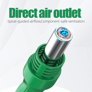 LAOA Sıcak Hava Tabancası Havya 2'si 1 arada Dijital Ekran Termostat İğne Ucu 230 V Lehimleme İstasyonu Kaynak Tamir Araçları - Product Image 5