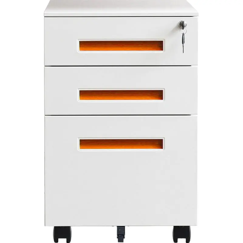 Cheap Movable Steel Metal Drawer Colorful Steel Mobile Storage Wheels File Cabinet metal 3 drawers