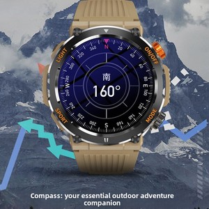 Smartwatch NX W14 per Chiamate, Bussola per Attività all'Aperto, Display TFT <span class=keywords><strong>in</strong></span> Silicone, Impermeabile, Monitoraggio Frequenza Cardiaca e Sonno, Meteo - Product Image 2