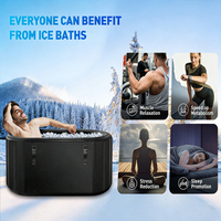 Baignoire à glace gonflable portable en PVC pour la récupération physique en plein air