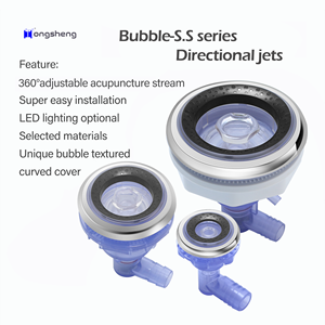 透明方向SPAジェットコーナーワールプール浴槽中型ステンレス鋼ジェット部品ウォータージェットノズル - Product Image 2