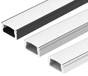 <span class=keywords><strong>Profilé</strong></span> diffuseur LED en alliage d'<span class=keywords><strong>aluminium</strong></span> en <span class=keywords><strong>U</strong></span> de 17*7mm pour éclairage de meuble encastré 6000K – Bandeaux lumineux à LED – Vente chaude - Product Image 4