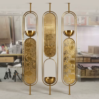 Cloison décorative moderne personnalisable pour l'intérieur, panneau opaque en acier inoxydable, séparateur métallique multifonctionnel et durable