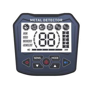 เครื่องตรวจจับโลหะ คอยล์ค้นหาขนาด 30 ซม. พลาสติกสีดำ จอแสดงผล LCD ระดับมืออาชีพสำหรับผู้ใหญ่ - Product Image 2