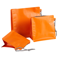 Sachet d'emballage de café à fermeture par cordon, pochette autoportante en aluminium réutilisable et étanche pour échantillons de café en petites quantités