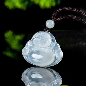Colgante de Jadeíta Natural con Buda, Diseño Original UNISEX, Estilo Chino, Regalo con Certificado de Tasación C026 - Product Image 2