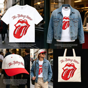 Vinilo Termoadhesivo con el Logotipo de la Lengua de los Rolling Stones para Impresión en Prendas - Product Image 3