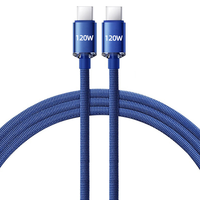Câble de charge USB Type-C vers Type-C 1M 2M avec blindage tressé 6A 120W, câble de données à charge rapide compatible avec iPhone et ordinateur
