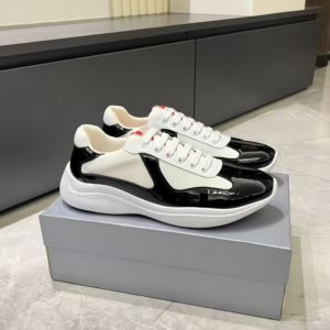 Scarpe da Corsa Sportive di Lusso American's Cup per Uomo, in Pelle Verniciata e Rete, Sneaker alla Moda, Vendita all'Ingrosso - Product Image 4