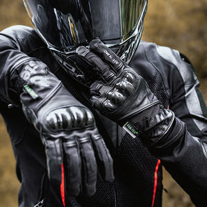 <span class=keywords><strong>Gants</strong></span> de moto en cuir imperméables pour l'hiver, compatibles écran tactile, avec manchette extensible, pour le cyclisme - Product Image 5