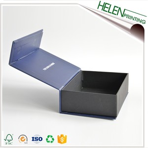 Luxury Custom Magnet <b>Box</b> with UV Printing Glossy Matt Lamination Offset Gold Foil Embossed Handle Rigid Paper Folders Packaging - Product Image 6
