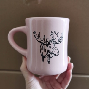 Vente en gros de tasses à café vintage en céramique blanches crème de 11 oz, tasses à café personnalisées - Product Image 4