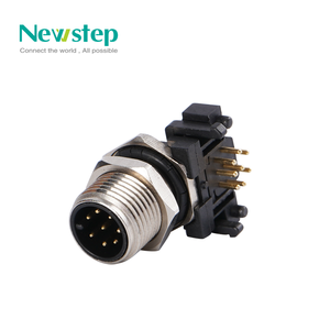 M12 3/4/5/8/12 Pin campo Wireable macho/fêmea plugue plástico Shell ângulo direito cabo conector Circular IP67 impermeável - Product Image 6