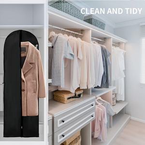 Wholesale Custom Logo PVC Garment <b>Bag</b> with Zipper Closure Non-Woven <b>Suit</b> and Wedding Dress Cover with Pocket <b>for</b> Dresses Coats - Product Image 6