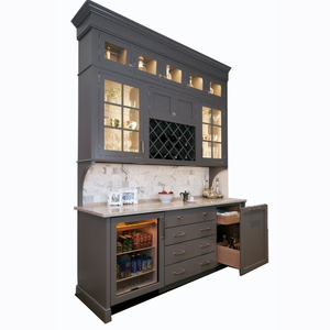 Vitrine de salon, <span class=keywords><strong>bar</strong></span> <span class=keywords><strong>d</strong></span>'<span class=keywords><strong>angle</strong></span> <span class=keywords><strong>en</strong></span> <span class=keywords><strong>bois</strong></span>, armoire à vin avec réfrigérateur à vin - Product Image 6