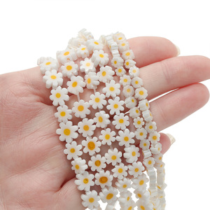 ลูกปัดแก้วรูปดอกเดซี่สำหรับทำเครื่องประดับขายส่ง AC3940 - Product Image 4