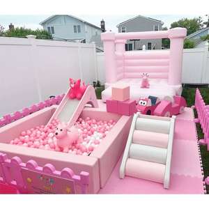 廉价软玩设备室内游乐场设备儿童室内粉色软玩设备游乐场套装 - Product Image 6