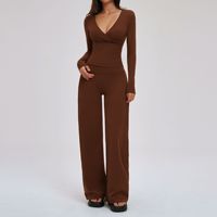 Nouveaux ensembles de vêtements de yoga tendance pour femmes, de haute qualité, respirants, yoga, danse, manches longues, taille haute, leggings de sport, ensembles de pantalons ajustés