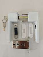 Serrure de porte magnétique carrée Cylock J-02 en aluminium or rose moderne avec loquet silencieux, installation facile, pour chambre à coucher