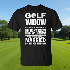 Golf Widow T-<b>Shirt</b> For Golfing Wife <b>Funny</b> Golf Humor <b>Shirt</b> - Product Image 3