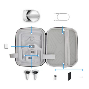 Sac de rangement de voyage portable Vr, étui de protection étanche et résistant aux chocs avec fermeture éclair pour accessoires électroniques 3C - Product Image 1