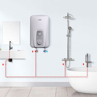 Haute qualité sans perçage technologie de chauffage brevetée toute la maison chauffe-eau électrique sans réservoir pour salle de bain douche chaude