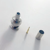 Connecteur coaxial BNC mâle étanche à sertir pour câble LMR240, prix usine, pour antenne CCTV et câble électrique RF
