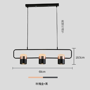 Lámpara Colgante de Estilo Minimalista de Diseño Nórdico para Comedor, Lámpara de Techo Única Posmoderna para Mesa de Bar Larga - Product Image 3
