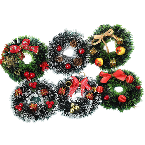 Nhân Tạo Red Berry <span class=keywords><strong>Mini</strong></span> Vòng Hoa Với Bowknot Giáng Sinh Cành Quả Quả Vòng Hoa Cho Valentine Kỳ Nghỉ Đảng Tường Cửa Sổ Trang Trí - Product Image 1