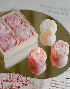Ensemble de bougies aromatiques à la rose romantique, cire de soja naturelle, parfum longue durée, cadeau de confession pour la Saint-Valentin - Product Image 3