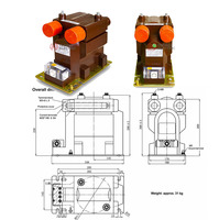 Transformateur de tension en résine époxy coulée 10 kV pour intérieur, modèle JDZ10-10R, spécifications techniques pour utilisation en poste de commutation, confirmation technique