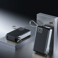 Cargador Portátil TDX TA1 Mini Tipo-C de 20W/15W con Carga Rápida, Alta Capacidad de 20000mAh, Batería de Litio-Polímero, Pantalla Digital y Enchufe Universal AC
