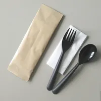 डिस्पोजेबल biodegradable कस्टम रेस्तरां पीएलए खाद प्लास्टिक कटलरी
