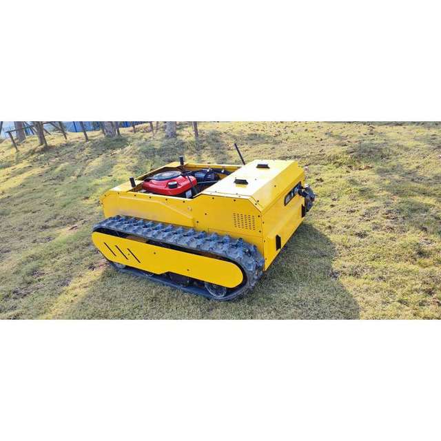 Cutting Width Remote Control Crawler Gas Lawn Mower Robot Small Garden Robotic Lawn Mower