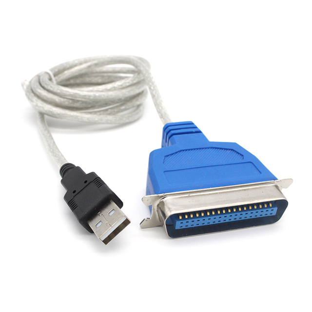 USB to Parallel Printer Cable DB25 IEEE1284 USB 2.0 Printer Adapter Cable for Printer Scanner CNC Machine