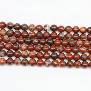 Natural Jasper Loose Beads Round <b>Red</b> For <b>Bracelet</b> Making Yiwu Origin ST0102 - Product Image 5