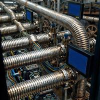 Conduit métallique flexible tressé en fil SS316 sur mesure, DN400 (16 pouces), 300LB, fileté NPT, pour usine GNL, directement de l'usine