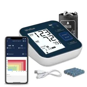 Wellue b02s monitor de pulso, modo de utilizador duplo, monitor de pressão sanguínea, eletrônicos, monitores de pressão sanguínea