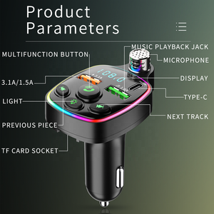 Émetteur <span class=keywords><strong>FM</strong></span> <span class=keywords><strong>Bluetooth</strong></span> Q11 Mains Libres Radio de <span class=keywords><strong>Voiture</strong></span> Modulateur Lecteur MP3 USB <span class=keywords><strong>Adaptateur</strong></span> de Charge Rapide pour <span class=keywords><strong>Voiture</strong></span> Lecteur MP3 - Product Image 6