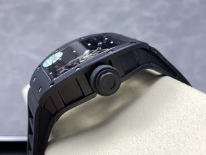 นาฬิกาข้อมือผู้ชายหรูหรา RM รุ่น 055 ตัวเรือนเซรามิก กลไกตูร์บิญอง กระจกแซฟไฟร์ สายยาง นาฬิกาธุรกิจ - Product Image 3