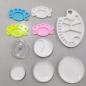 Paletas de Pintura Artística para Niños al por Mayor, Paleta de Plástico con Diseño de Flor de Ciruelo, Acrílica y de Acuarela, Pequeña y Grande, para Comercio Transfronterizo - Product Image 3