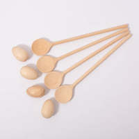 Jouet Montessori personnalisé sculpté gravure en bois kit de course d'oeufs fait à la main en bois artisanat cuillère tenant objet marche matériel d'exercice